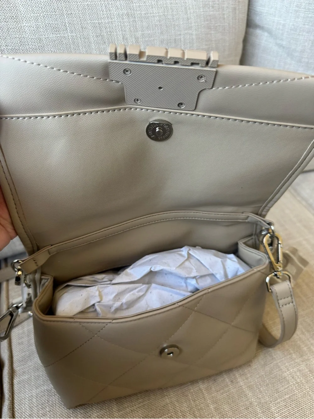Steven Madden tan crossbody bag NWT
